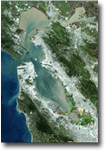 Landsat image shows sediment transport in San Francisco Bay